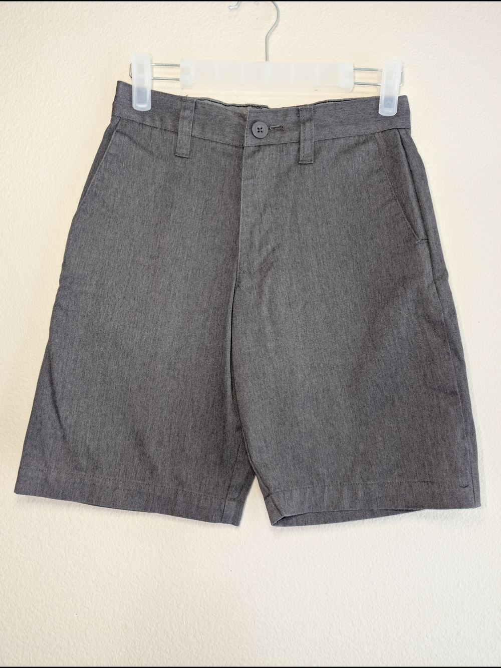 Burnside Gray Flat-Front Shorts Boys Size 10/12